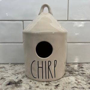 Rae Dunn Script Chirp Birdhouse 192 Birds on Branch Rare Artisan Collection